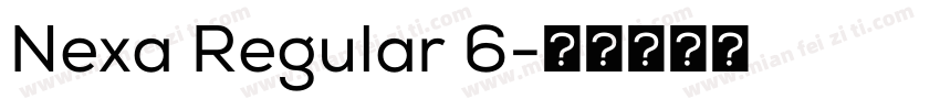 Nexa Regular 6字体转换